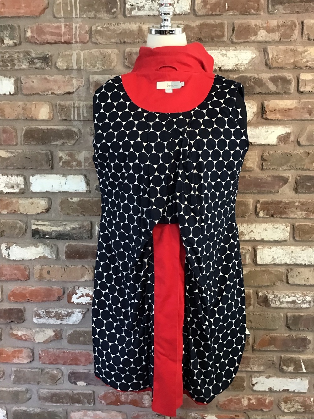 BODEN Women's Classic Chic Red Single-Breasted Trench Coat 6R - Picture 5 of 7